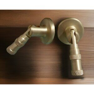 Matte Gold Tear Drop Drawer Pull Knob Modern Industial Cabinet Hardware DIY 2 Pc